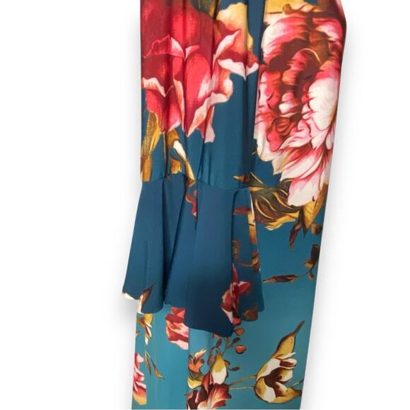 Roz & Ali Keyhole Shift Dress 3/4 Bell Sleeve Floral Print Women’s Size 1X - Picture 5 of 10